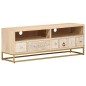 vidaXL Mueble de TV madera maciza de mango y hierro 110x30x40 cm vidaXL Mueble de TV madera maciza de mango y hierro 110x30x40 cm