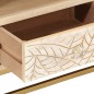 vidaXL Mueble de TV madera maciza de mango y hierro 110x30x40 cm vidaXL Mueble de TV madera maciza de mango y hierro 110x30x40 cm