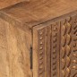 vidaXL Mueble de TV madera maciza de mango y hierro 110x30x40 cm