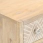 vidaXL Aparador de hierro y madera maciza de mango 55x30x76 cm