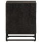 vidaXL Mesita de noche madera maciza mango y hierro negro 40x30x50 cm vidaXL Mesita de noche madera maciza mango y hierro negro 40x30x50 cm