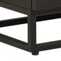 vidaXL Mesita de noche madera maciza mango y hierro negro 40x30x50 cm vidaXL Mesita de noche madera maciza mango y hierro negro 40x30x50 cm