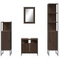 vidaXL Set de muebles baño 4 pzas madera contrachapada roble marrón vidaXL Set de muebles baño 4 pzas madera contrachapada roble marrón