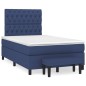 vidaXL Cama box spring con colchón tela azul 120x190 cm vidaXL Cama box spring con colchón tela azul 120x190 cm
