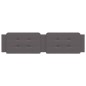 vidaXL Cabecero de cama acolchado cuero sintético gris 200 cm vidaXL Cabecero de cama acolchado cuero sintético gris 200 cm