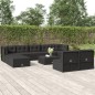 vidaXL Set de muebles de jardín 10 pzas cojines ratán sintético negro vidaXL Set de muebles de jardín 10 pzas cojines ratán sintético negro