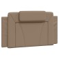 vidaXL Cama con colchón cuero sintético capuchino 100x200 cm vidaXL Cama con colchón cuero sintético capuchino 100x200 cm