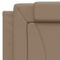vidaXL Cama con colchón cuero sintético capuchino 100x200 cm vidaXL Cama con colchón cuero sintético capuchino 100x200 cm