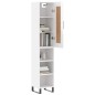 vidaXL Aparador alto madera contrachapada blanco brillo 34,5x34x180 cm vidaXL Aparador alto madera contrachapada blanco brillo 34,5x34x180 cm