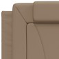 vidaXL Cama con colchón cuero sintético capuchino 90x200 cm vidaXL Cama con colchón cuero sintético capuchino 90x200 cm