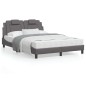 vidaXL Cama con colchón cuero sintético gris 120x200 cm vidaXL Cama con colchón cuero sintético gris 120x200 cm