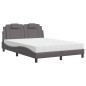 vidaXL Cama con colchón cuero sintético gris 120x200 cm vidaXL Cama con colchón cuero sintético gris 120x200 cm
