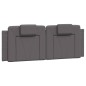 vidaXL Cama con colchón cuero sintético gris 120x200 cm vidaXL Cama con colchón cuero sintético gris 120x200 cm