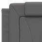 vidaXL Cama con colchón cuero sintético gris 120x200 cm vidaXL Cama con colchón cuero sintético gris 120x200 cm