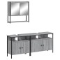 vidaXL Set de muebles de baño 3 pzas madera contrachapada gris sonoma vidaXL Set de muebles de baño 3 pzas madera contrachapada gris sonoma