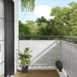 vidaXL Pantalla de balcón 100% poliéster Oxford gris claro 90x500 cm