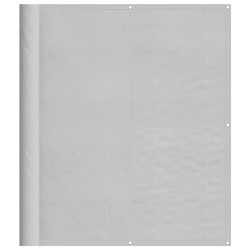vidaXL Pantalla de balcón 100% poliéster Oxford gris claro 120x500 cm