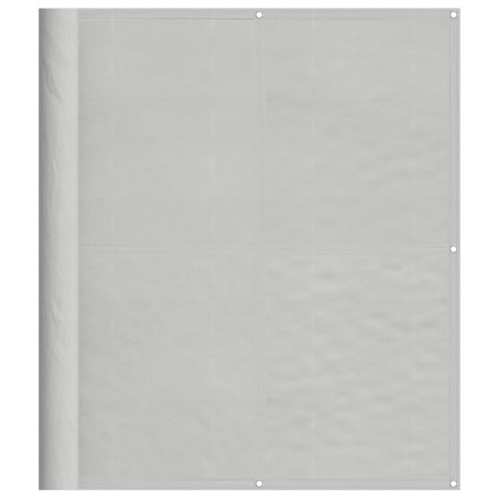 vidaXL Pantalla de balcón 100% poliéster Oxford gris claro 120x500 cm