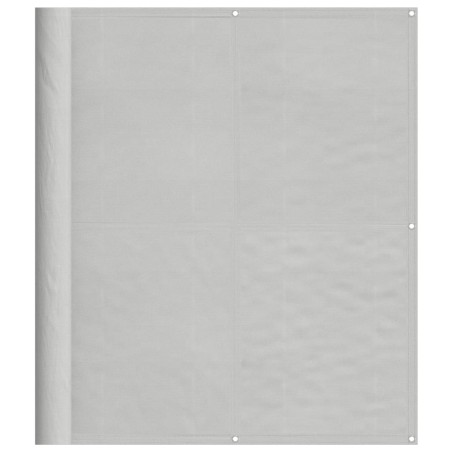 vidaXL Pantalla de balcón 100% poliéster Oxford gris claro 120x300 cm