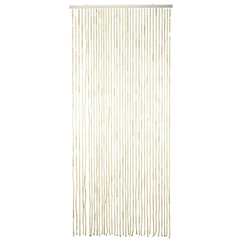 H&S Collection Cortina de puerta de sorgo natural 90x200 cm H&S Collection Cortina de puerta de sorgo natural 90x200 cm