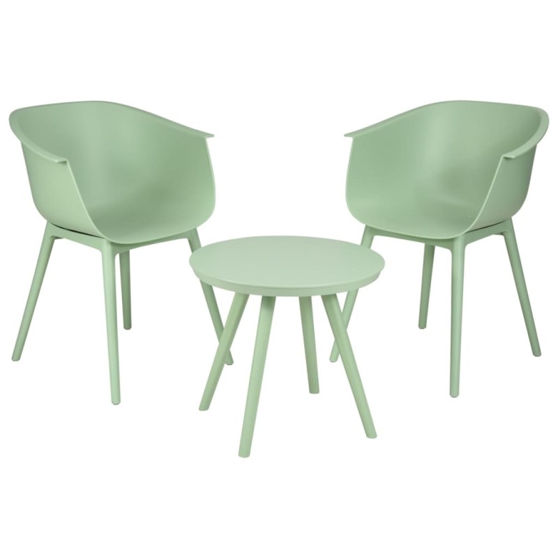 ProGarden Juego de muebles de patio de 3 piezas PP verde ProGarden Juego de muebles de patio de 3 piezas PP verde