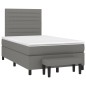 vidaXL Cama box spring con colchón tela gris oscuro 120x190 cm vidaXL Cama box spring con colchón tela gris oscuro 120x190 cm