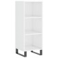 vidaXL Aparador alto madera contrachapada blanco brillo 34,5x34x180 cm vidaXL Aparador alto madera contrachapada blanco brillo 34,5x34x180 cm
