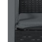vidaXL Juego comedor jardín 5 piezas y cojines ratán sintético y acero vidaXL Juego comedor jardín 5 piezas y cojines ratán sintético y acero