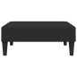 vidaXL Sofá cama de 2 plazas con taburete terciopelo negro vidaXL Sofá cama de 2 plazas con taburete terciopelo negro