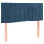 vidaXL Cama box spring colchón y LED terciopelo azul oscuro 120x190 cm vidaXL Cama box spring colchón y LED terciopelo azul oscuro 120x190 cm