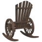 vidaXL Juego de muebles de jardín 3 piezas madera maciza de abeto vidaXL Juego de muebles de jardín 3 piezas madera maciza de abeto