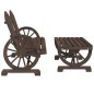 vidaXL Juego de muebles de jardín 4 piezas madera maciza de abeto vidaXL Juego de muebles de jardín 4 piezas madera maciza de abeto