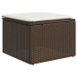 vidaXL Set de sofás de jardín 9 pzas y cojines ratán sintético marrón vidaXL Set de sofás de jardín 9 pzas y cojines ratán sintético marrón