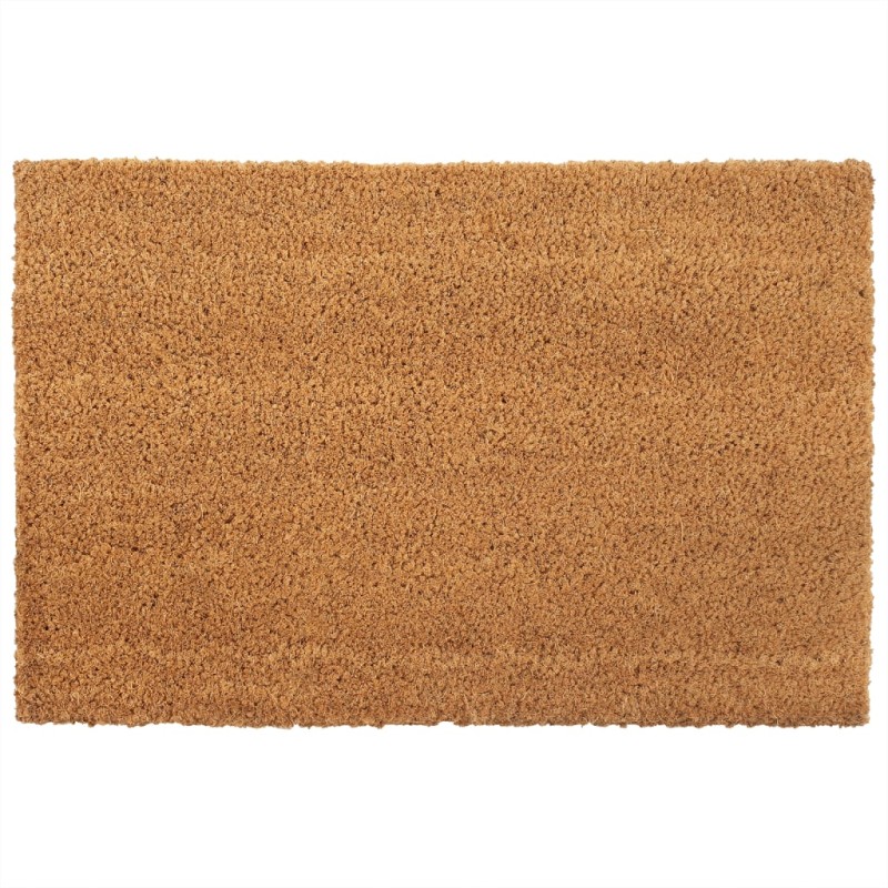 vidaXL Felpudo de fibra de coco natural 50x80 cm