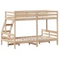 vidaXL Litera de madera maciza de pino 90x200/120x200 cm vidaXL Litera de madera maciza de pino 90x200/120x200 cm