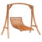 vidaXL Tumbona columpio con acabado teca madera maciza abeto vidaXL Tumbona columpio con acabado teca madera maciza abeto