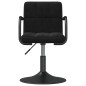 vidaXL Taburete de cocina de terciopelo negro vidaXL Taburete de cocina de terciopelo negro