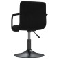 vidaXL Taburete de cocina de terciopelo negro vidaXL Taburete de cocina de terciopelo negro