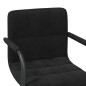 vidaXL Taburete de cocina de terciopelo negro vidaXL Taburete de cocina de terciopelo negro