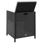 vidaXL Set comedor de jardín 5 pzas ratán sintético y madera negro vidaXL Set comedor de jardín 5 pzas ratán sintético y madera negro