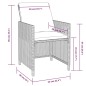 vidaXL Set comedor de jardín 5 pzas ratán sintético y madera negro vidaXL Set comedor de jardín 5 pzas ratán sintético y madera negro