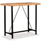 vidaXL Set muebles de bar 5 pzas madera maciza acacia cuero genuino vidaXL Set muebles de bar 5 pzas madera maciza acacia cuero genuino