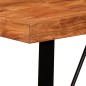 vidaXL Set muebles de bar 5 pzas madera maciza acacia cuero genuino vidaXL Set muebles de bar 5 pzas madera maciza acacia cuero genuino