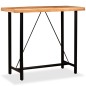 vidaXL Set muebles de bar 5 pzas madera maciza acacia cuero genuino vidaXL Set muebles de bar 5 pzas madera maciza acacia cuero genuino