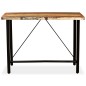 vidaXL Set muebles de bar 7 pzas madera maciza reciclada cuero genuino vidaXL Set muebles de bar 7 pzas madera maciza reciclada cuero genuino