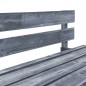 vidaXL Sofá de jardín de palets con cojines grises madera de pino vidaXL Sofá de jardín de palets con cojines grises madera de pino