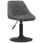 vidaXL Sillas de comedor giratorias 2 unidades terciopelo gris oscuro vidaXL Sillas de comedor giratorias 2 unidades terciopelo gris oscuro