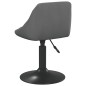 vidaXL Sillas de comedor giratorias 2 unidades terciopelo gris oscuro vidaXL Sillas de comedor giratorias 2 unidades terciopelo gris oscuro