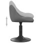 vidaXL Sillas de comedor giratorias 2 unidades terciopelo gris oscuro vidaXL Sillas de comedor giratorias 2 unidades terciopelo gris oscuro