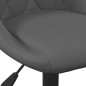 vidaXL Sillas de comedor giratorias 2 unidades terciopelo gris oscuro vidaXL Sillas de comedor giratorias 2 unidades terciopelo gris oscuro